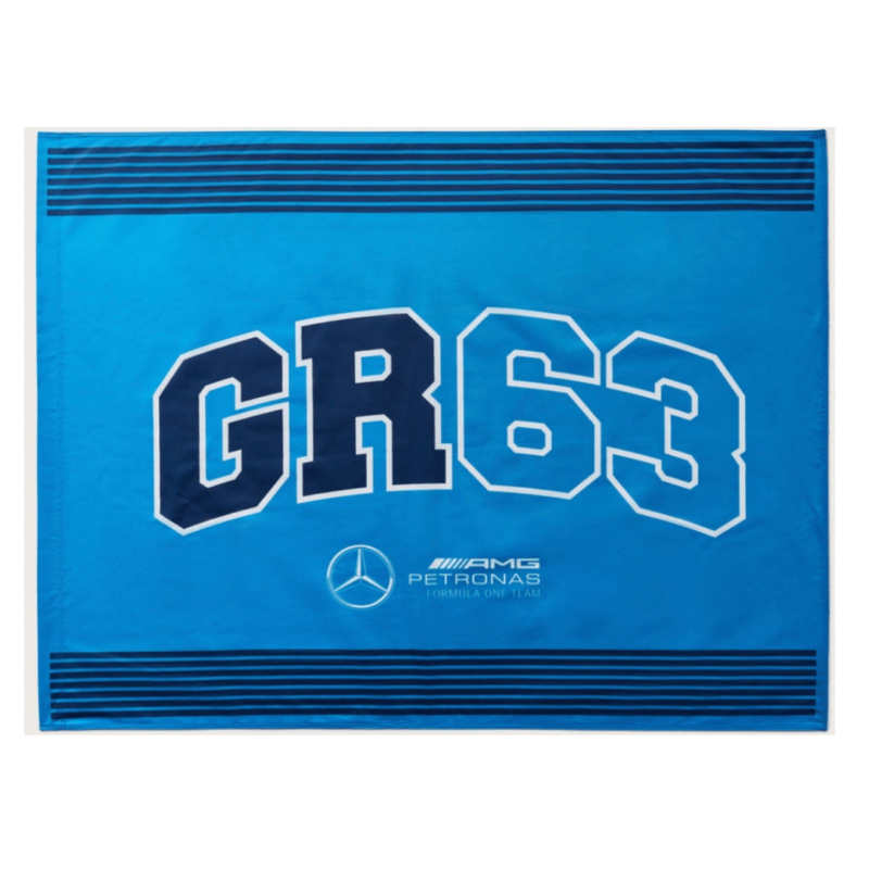 Mercedes AMG Petronas zászló - Russell 63 kék