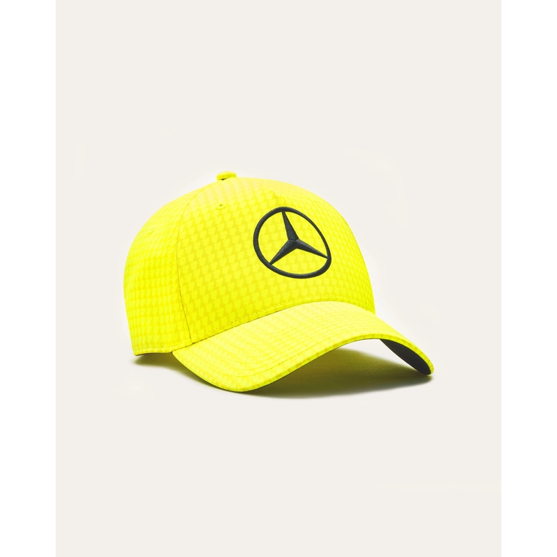 Mercedes AMG Petronas gyerek sapka - Driver Hamilton neon sárga