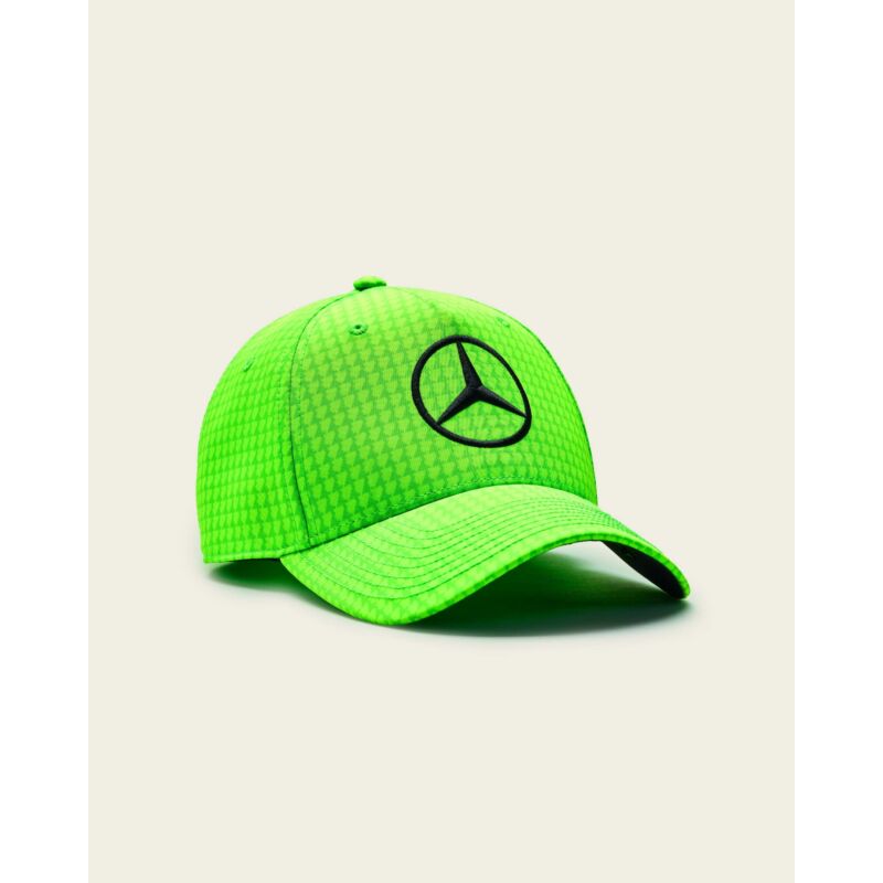 Mercedes AMG Petronas gyerek sapka - Driver Hamilton neon zöld