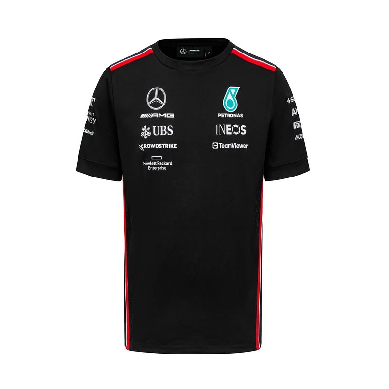 Mercedes AMG Petronas gyerek póló - Team Line Black