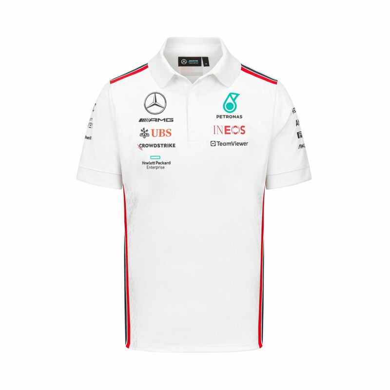 Mercedes AMG Petronas galléros póló - Team White