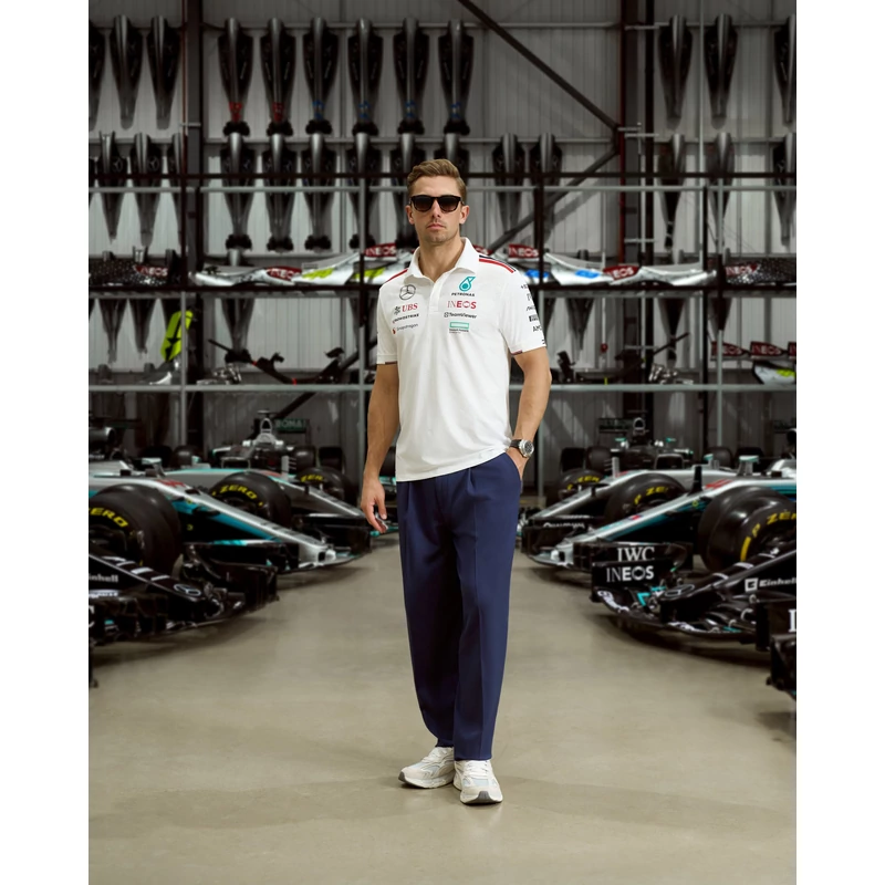 Mercedes AMG Petronas galléros póló - Team Line White