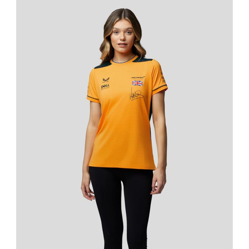 McLaren női póló - Team Lando Norris narancssárga