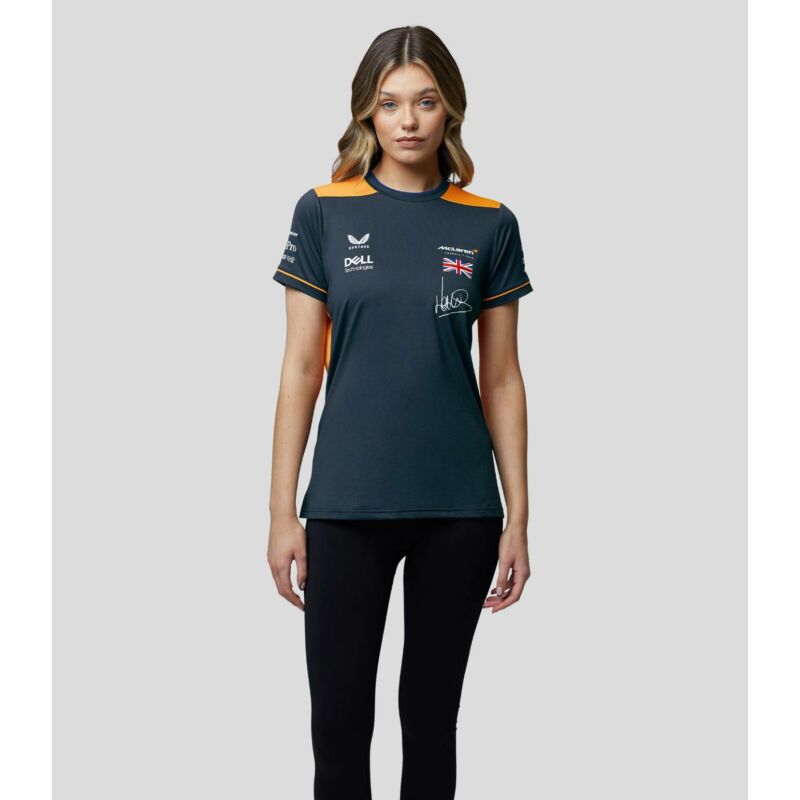 McLaren női póló - Team Lando Norris sötétszürke