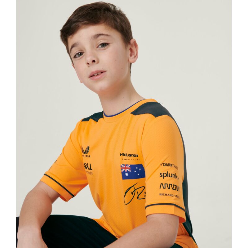 McLaren gyerek póló - Team Daniel Ricciardo narancssárga
