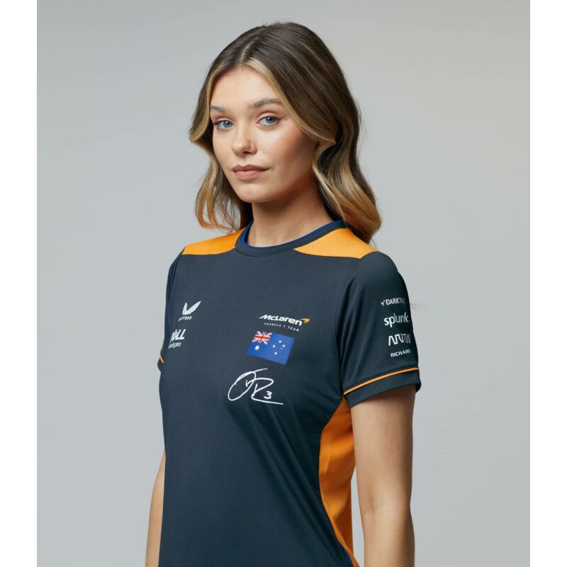 McLaren női póló - Team Daniel Ricciardo sötétszürke