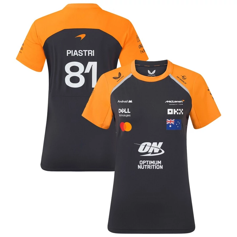 McLaren női póló - Team Piastri sötétszürke
