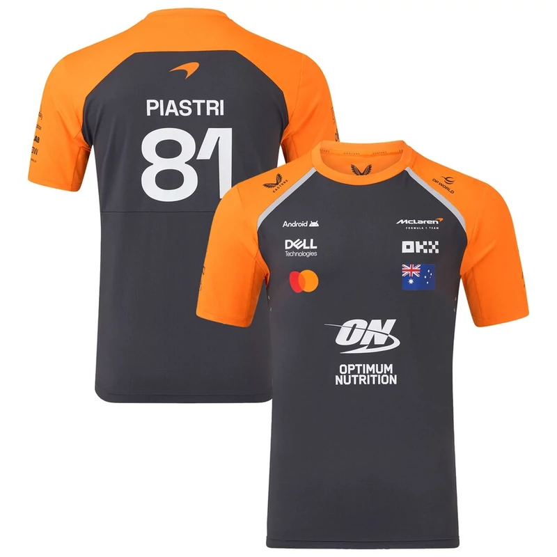 McLaren gyerek póló - Team Piastri sötétszürke