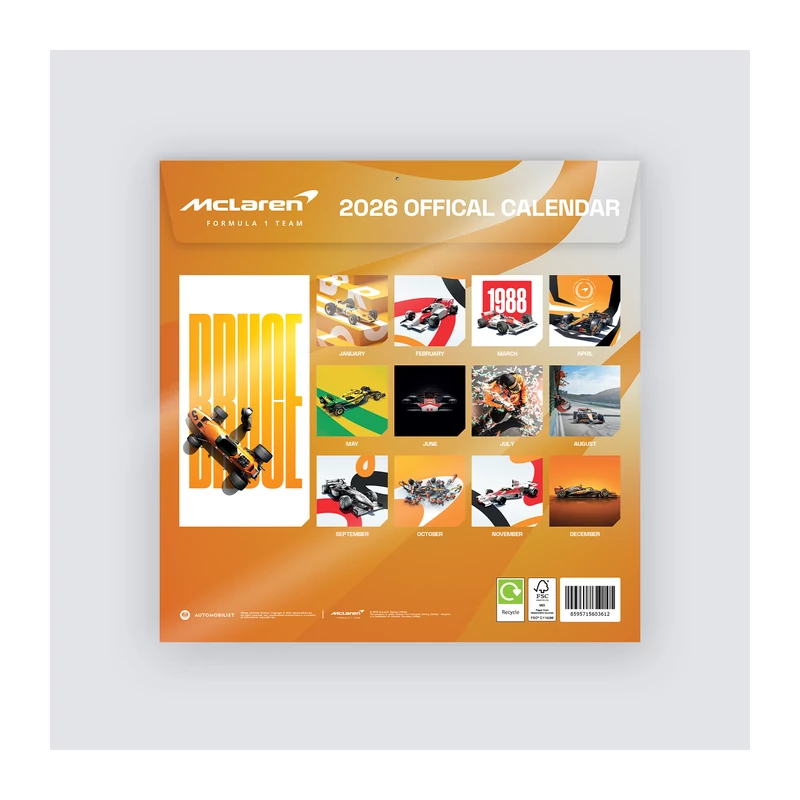 McLaren falinaptár 2026