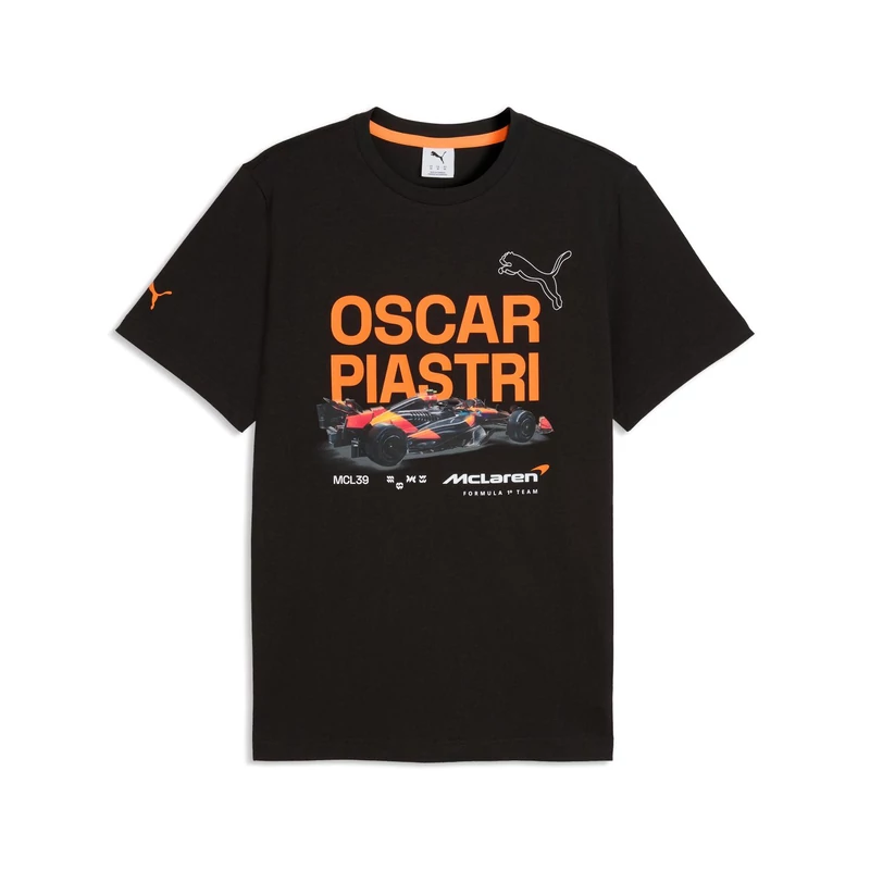 McLaren póló - Oscar Piastri Fan fekete