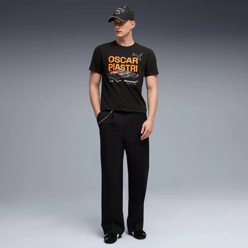 McLaren póló - Oscar Piastri Fan fekete