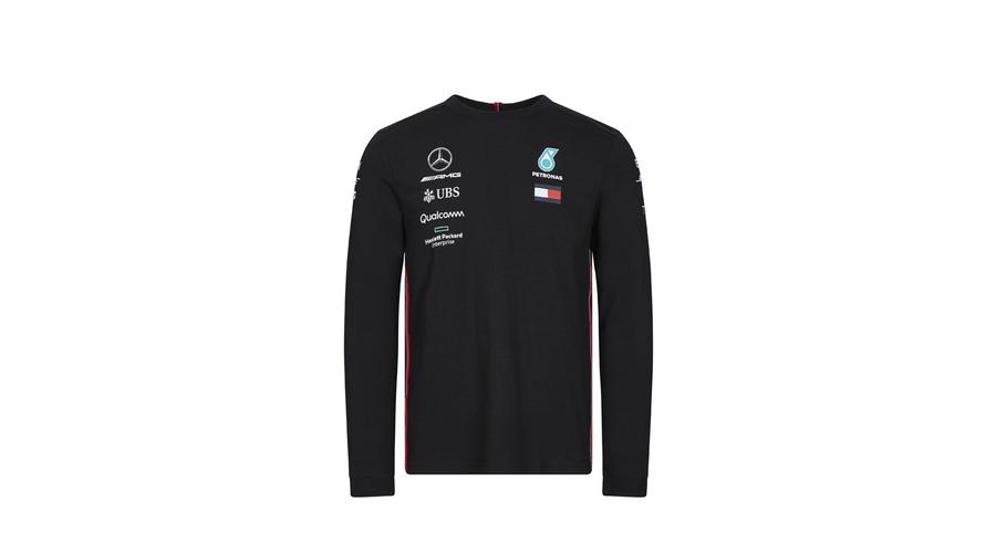 Mercedes AMG Petronas hosszú ujjú póló Team Black Mercedes AMG Petronas hosszú ujjú póló Team Black